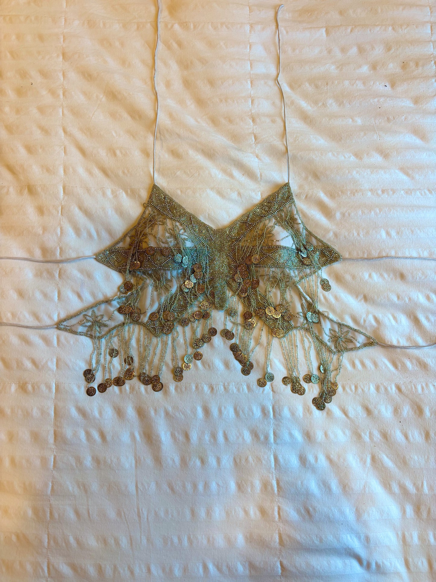 beaded backless top