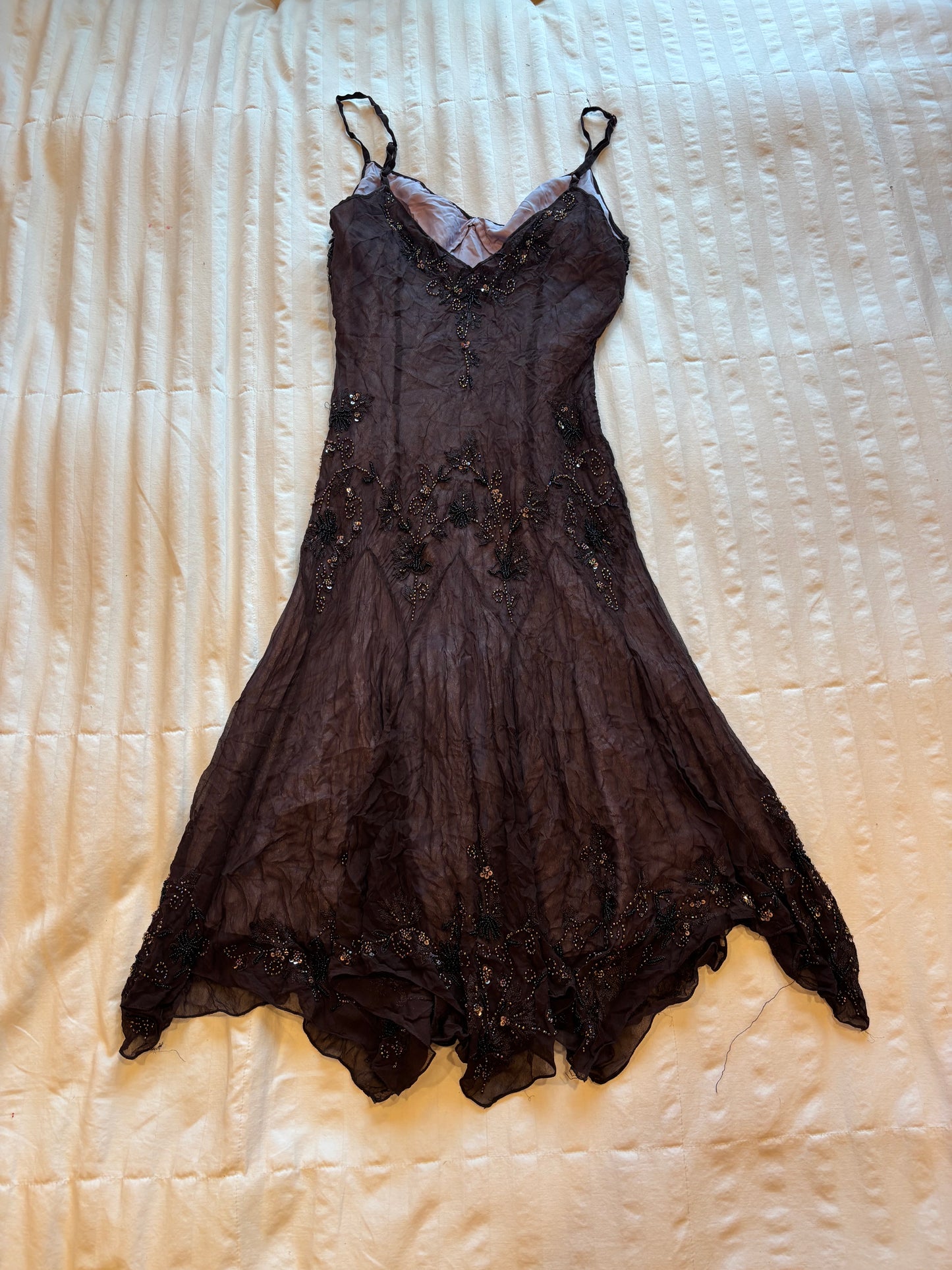 beautiful adrianna papell beaded dress