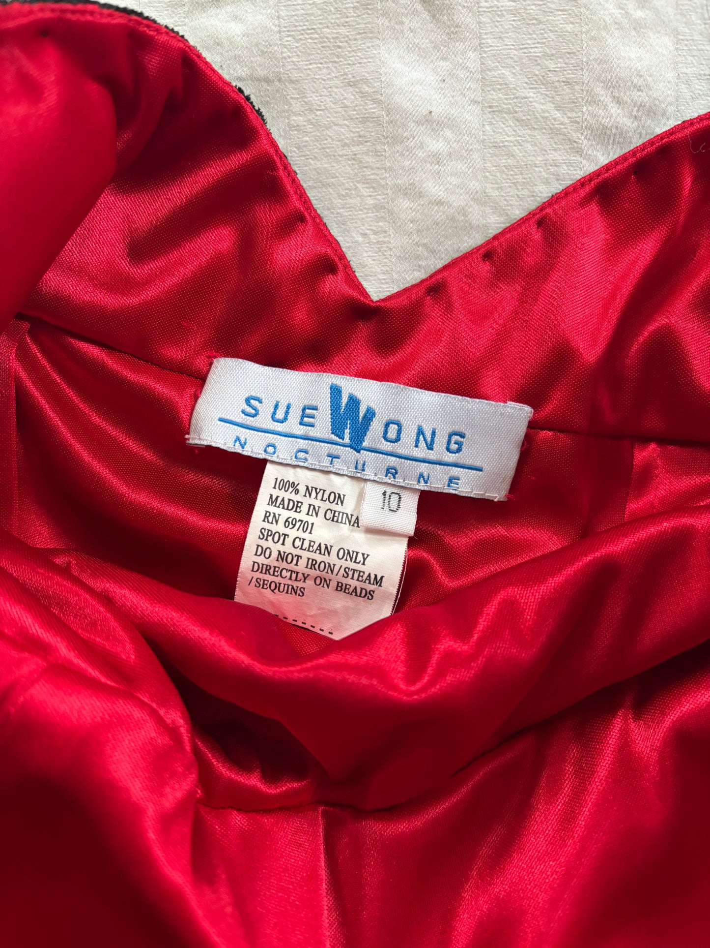 beaded vintage sue wong dress