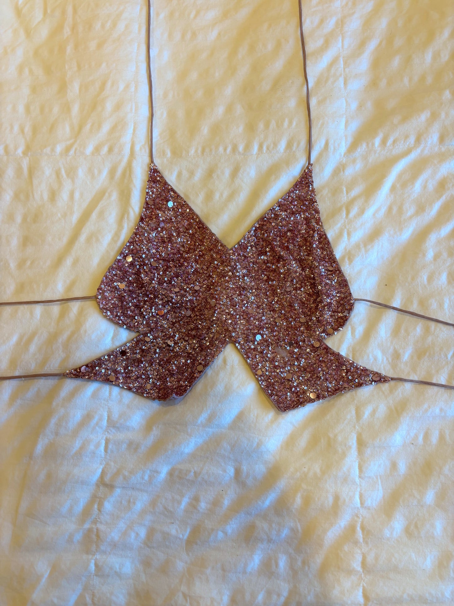 backless beaded halter top