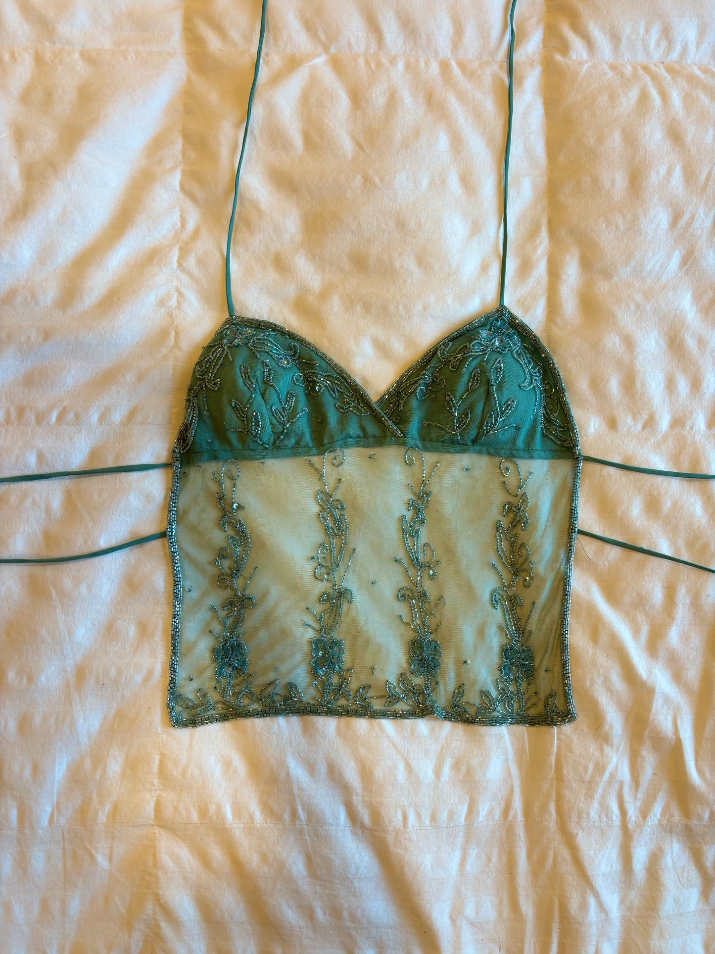 backless beaded passport top