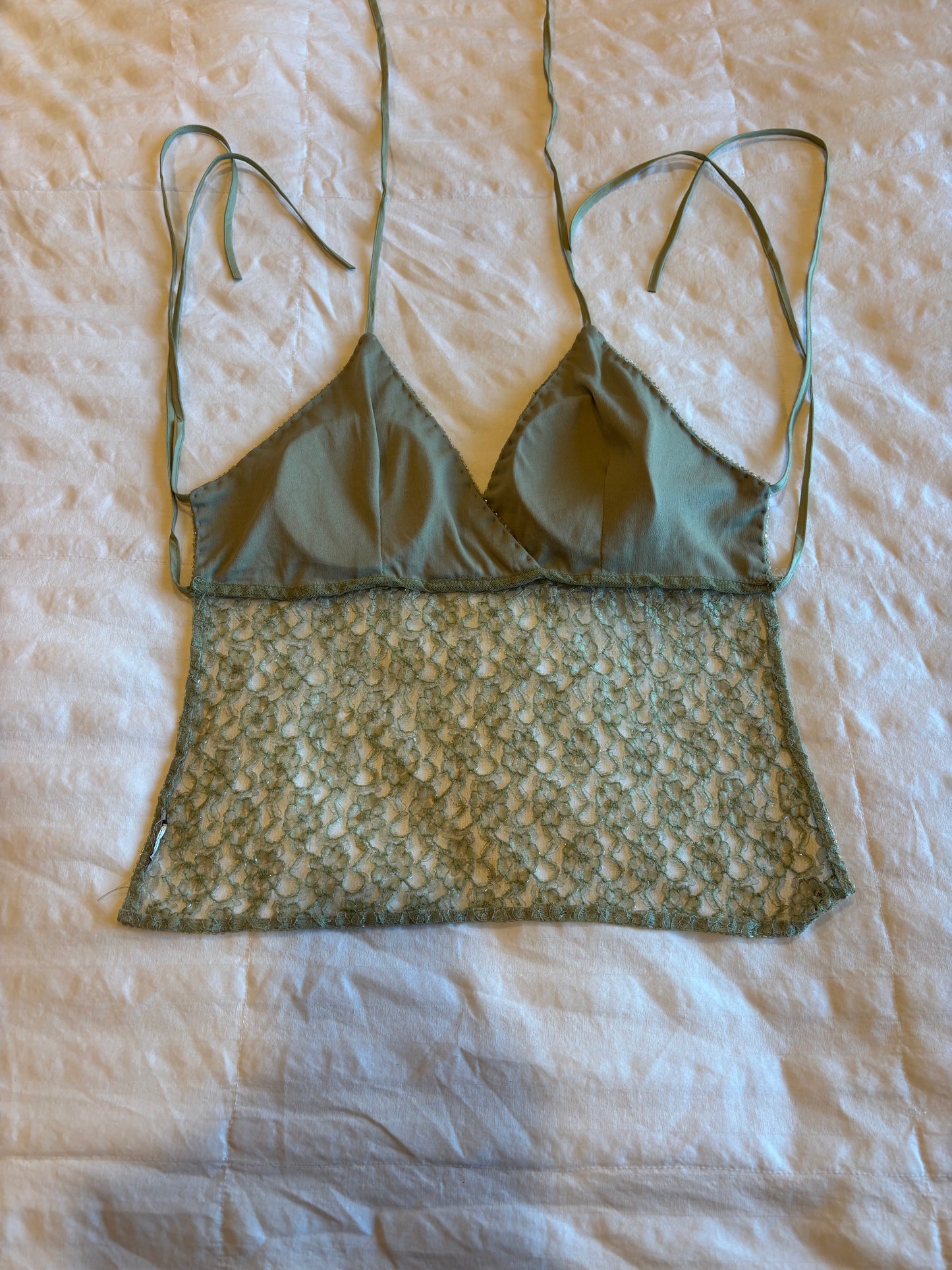 backless beaded halter top