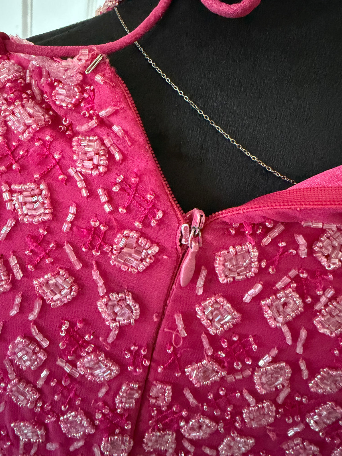 beads halter dress