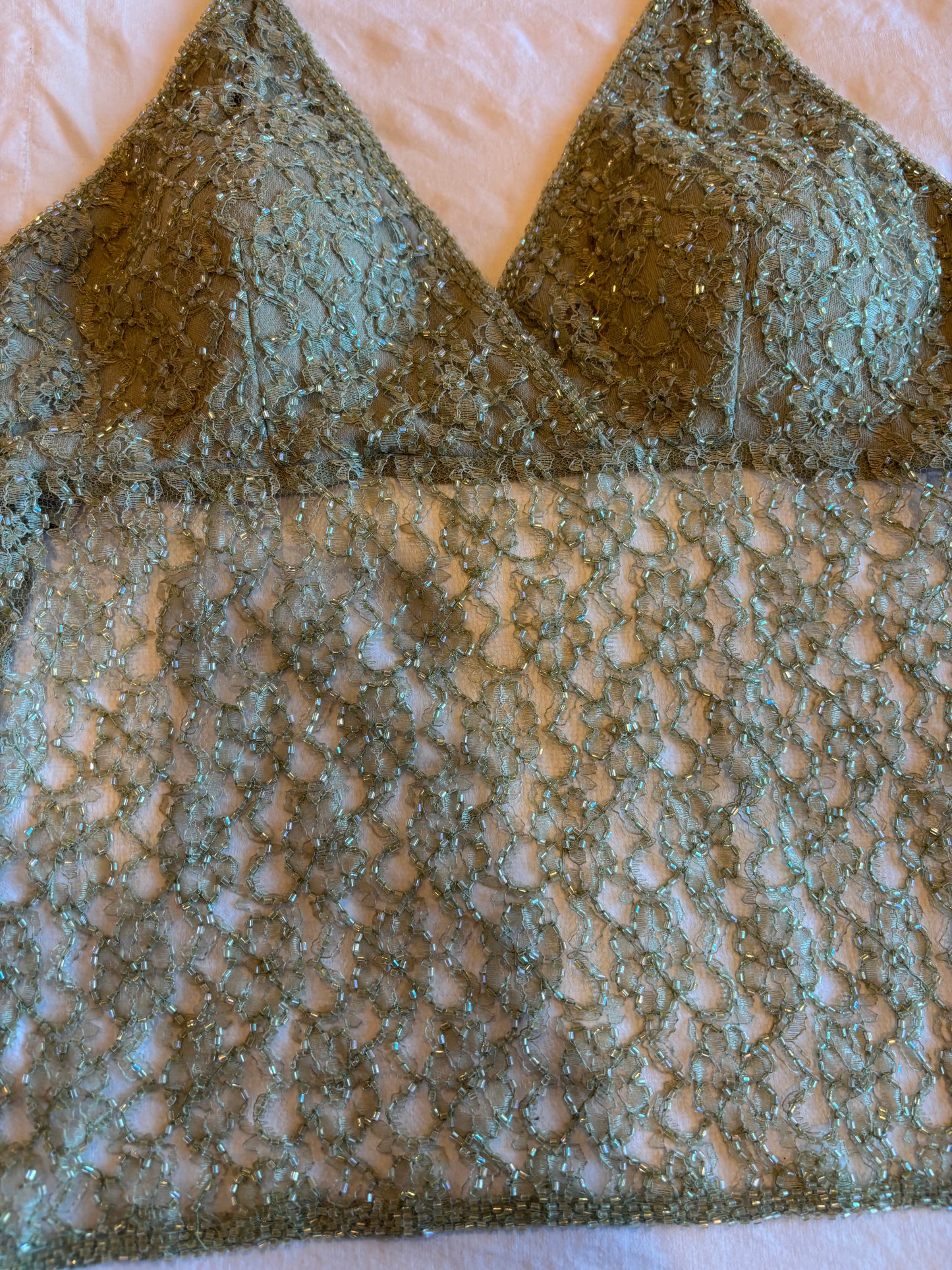 backless beaded halter top
