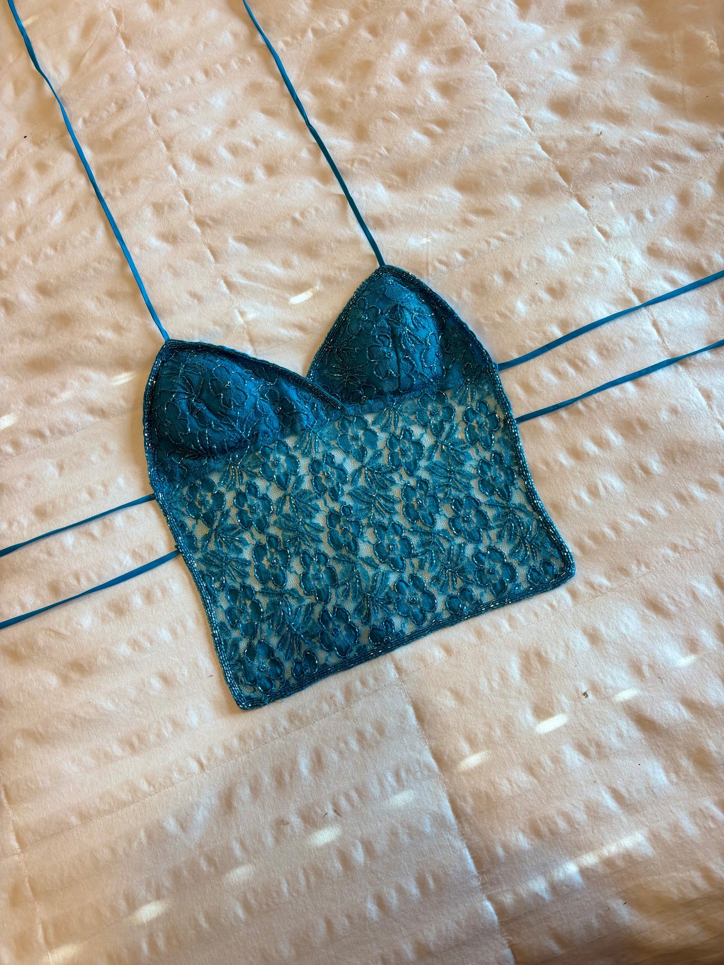 backless beaded lipstick top