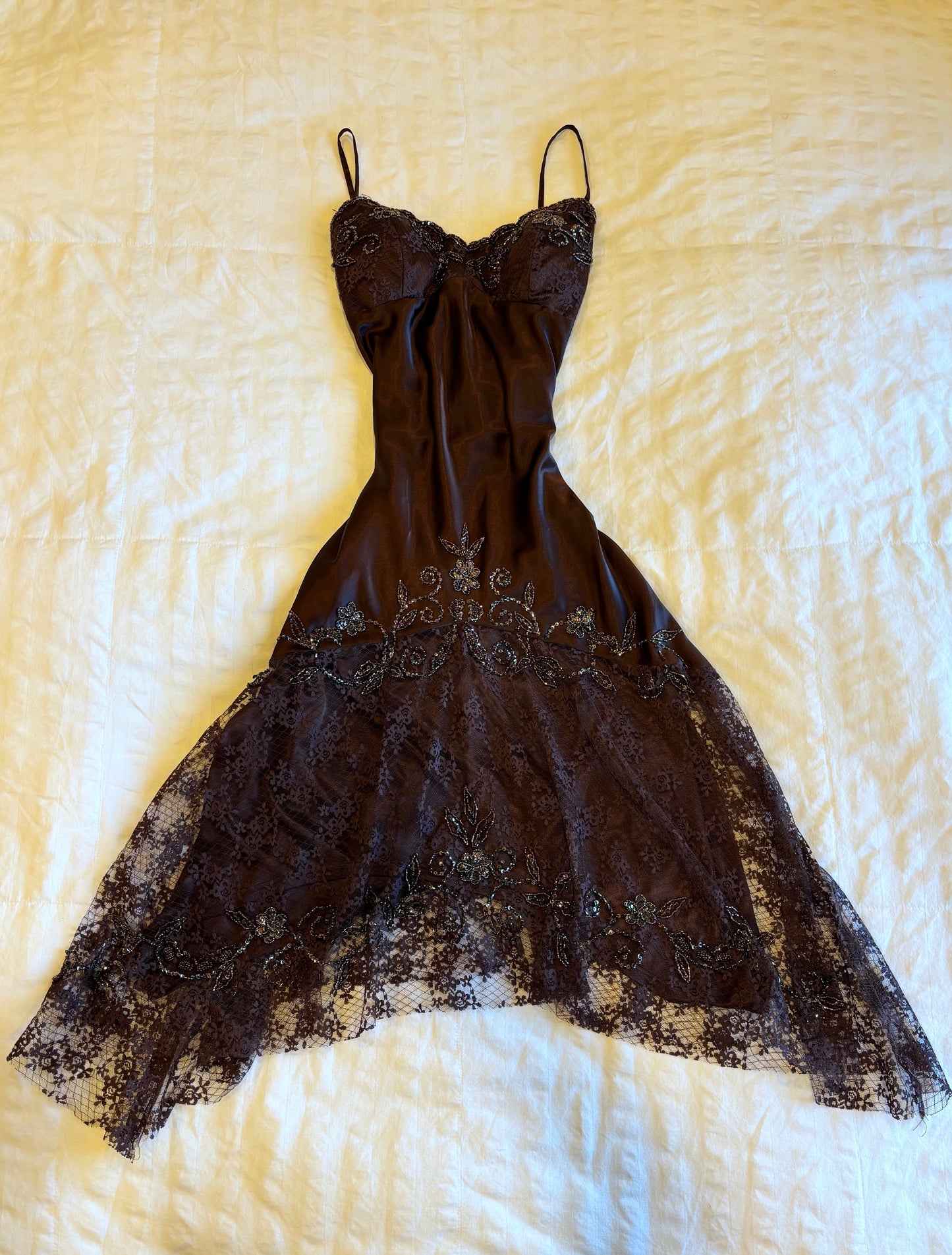beaded xscape dress