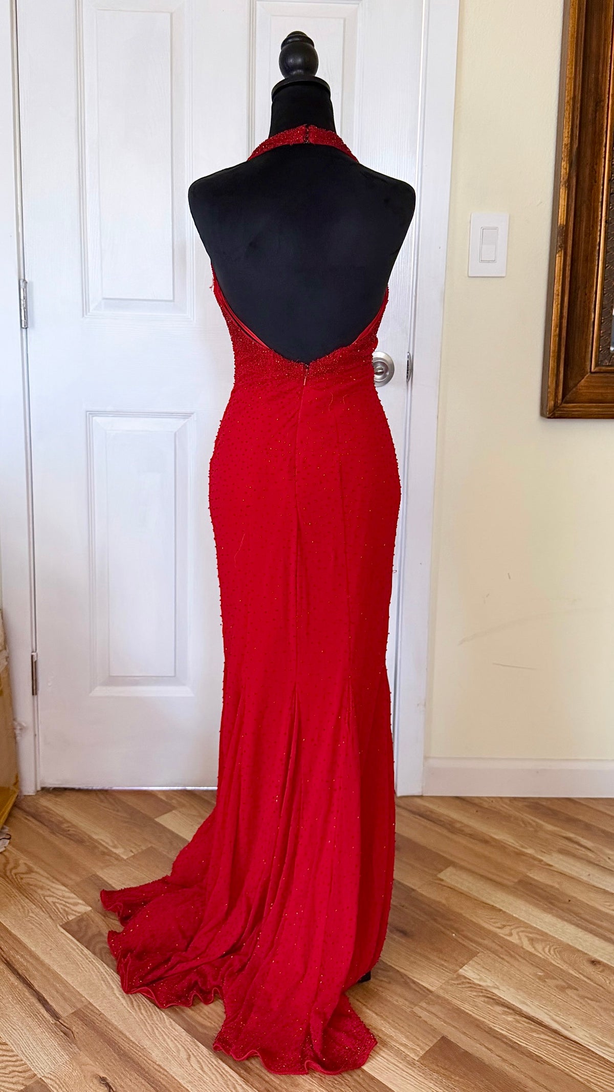 beaded maxi dress