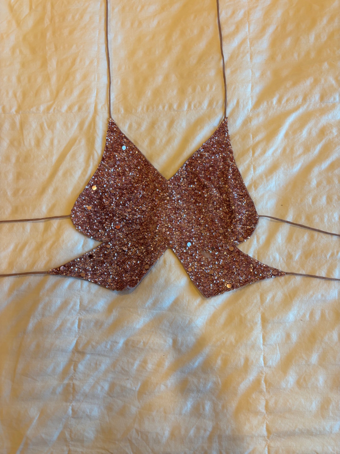 backless beaded halter top