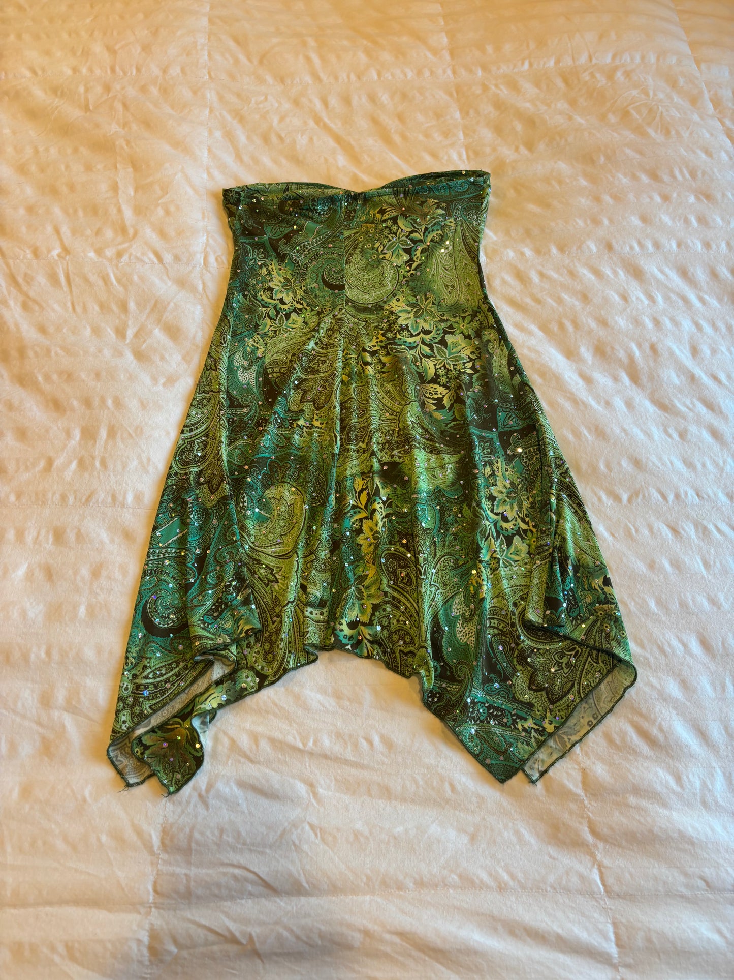 asymmetrical fairy halter dress