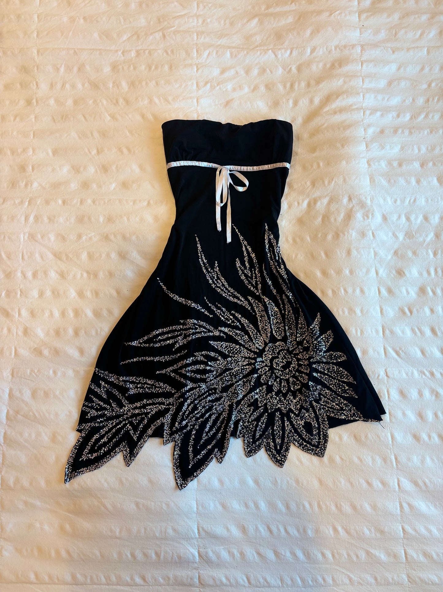 asymmetrical lipstick dress