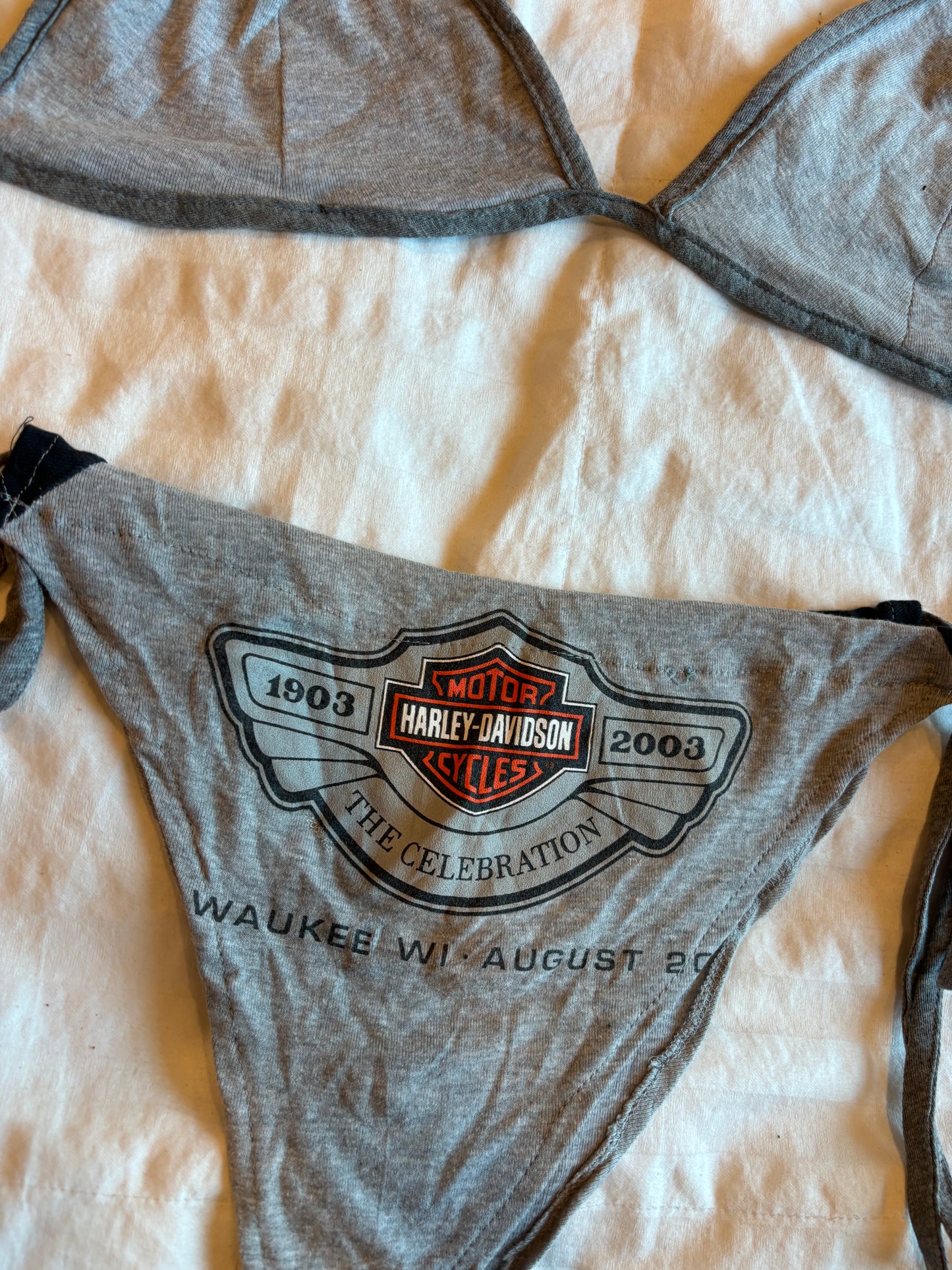 amazing reworked harley davidson bikini