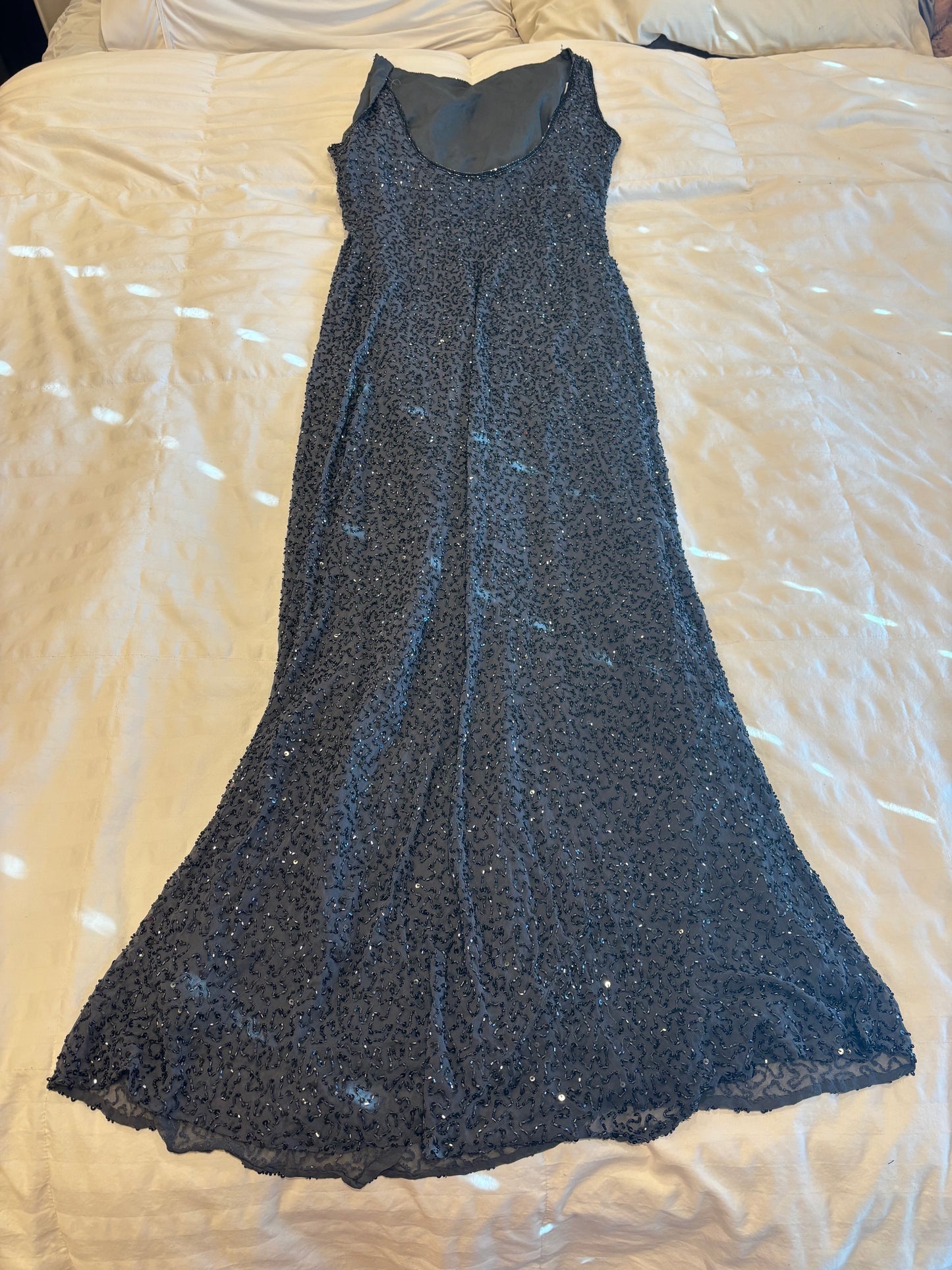fully beaded maxi dress