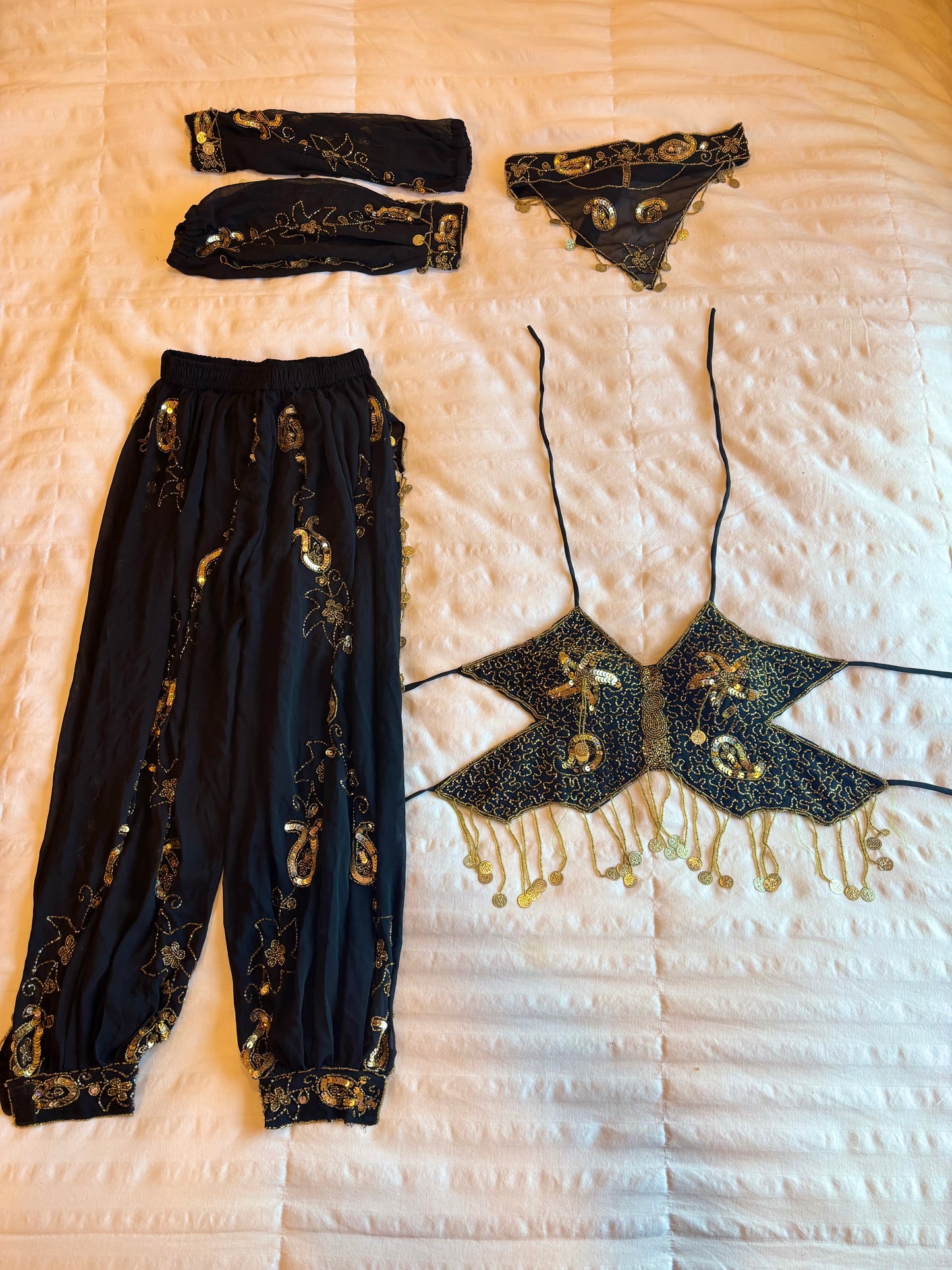beaded butterfly festival set