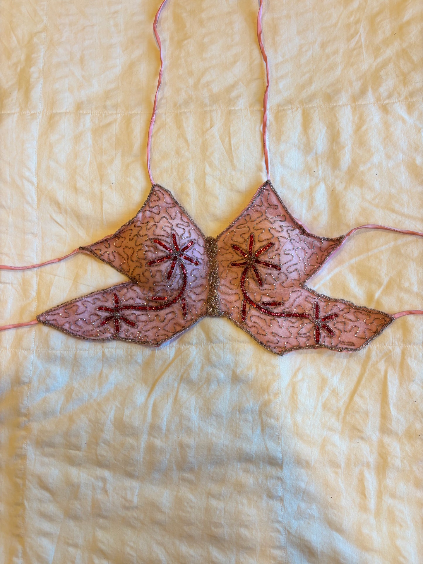 beaded halter top