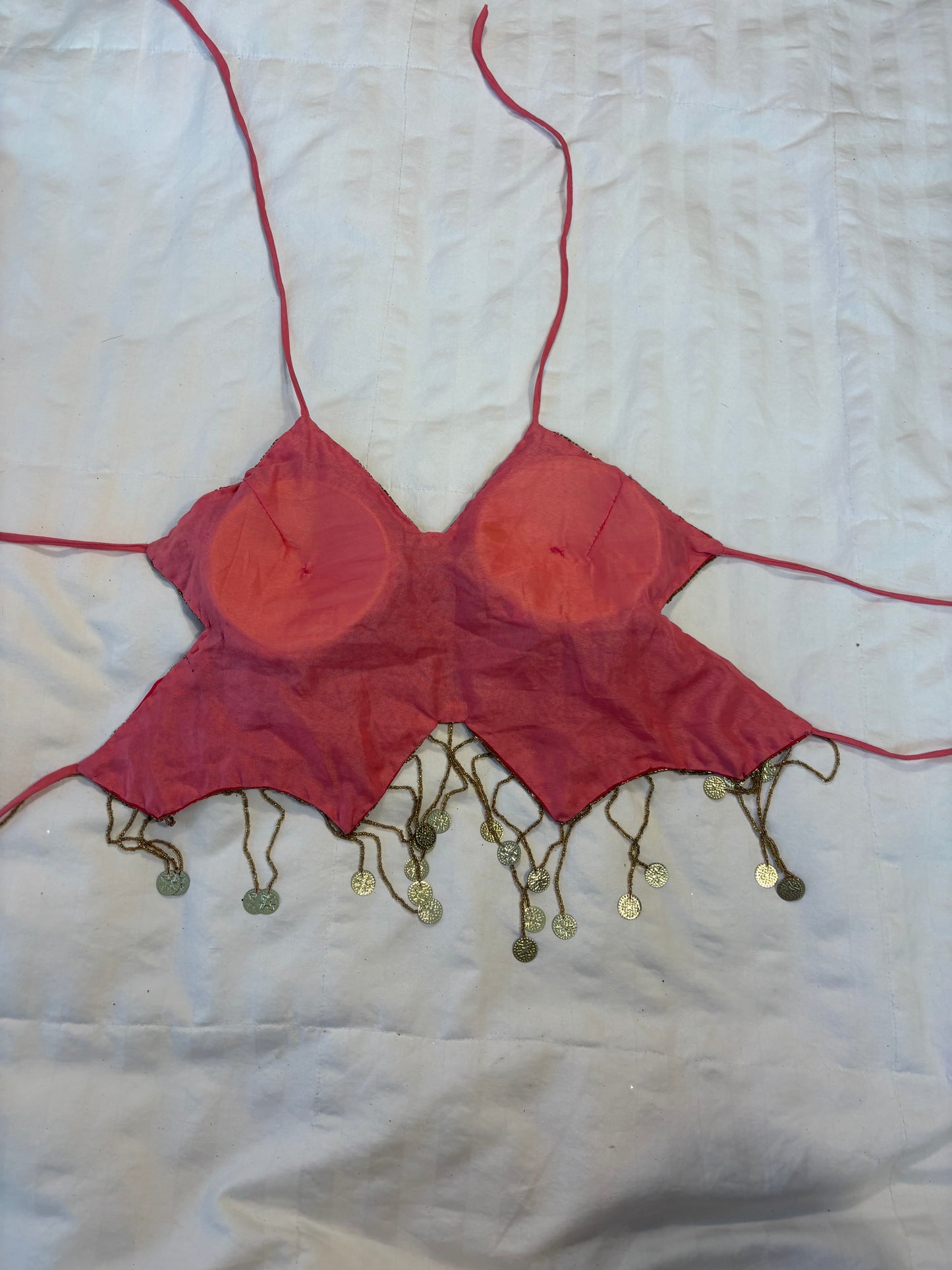 adorable beaded butterfly top