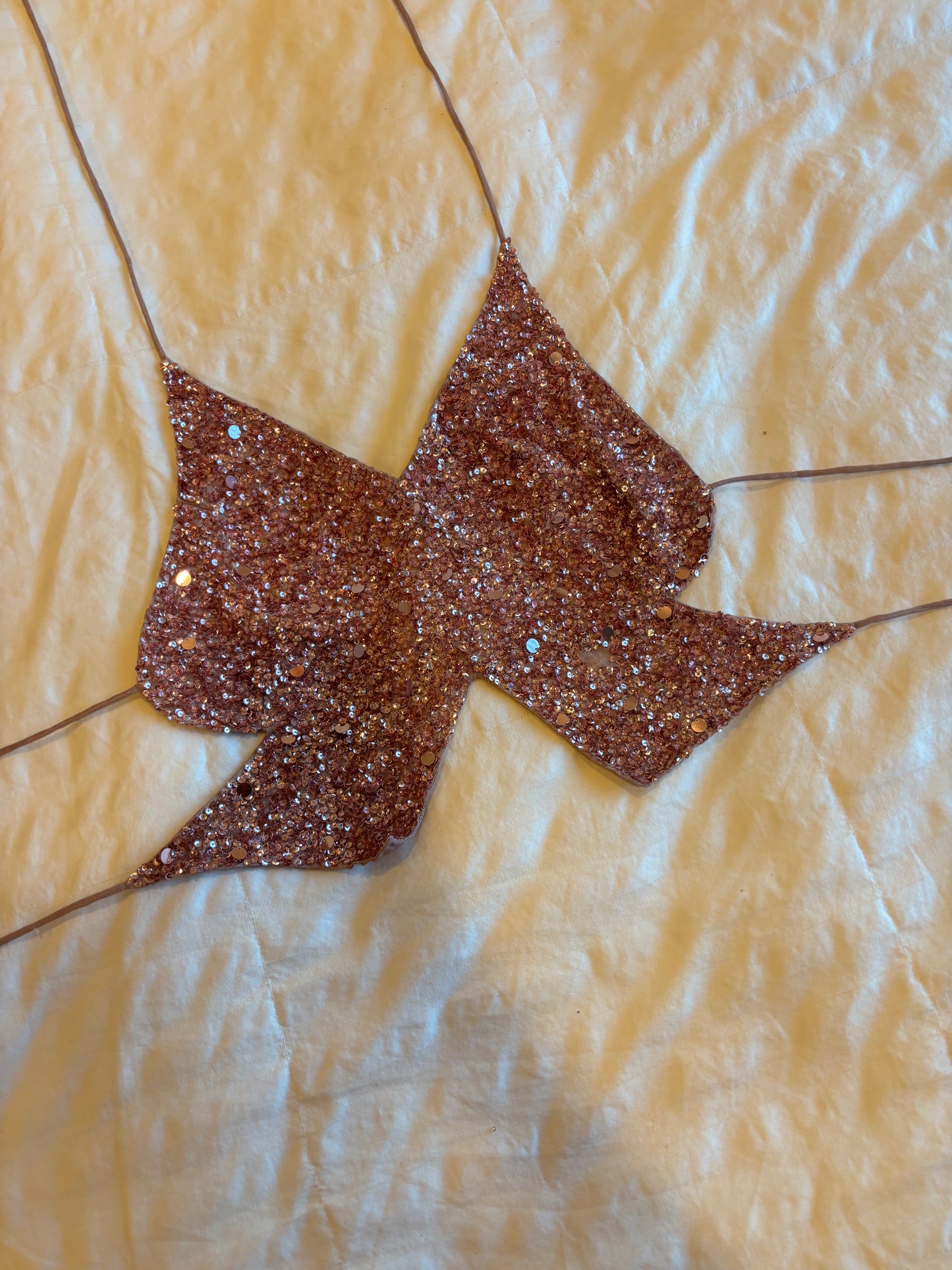 backless beaded halter top