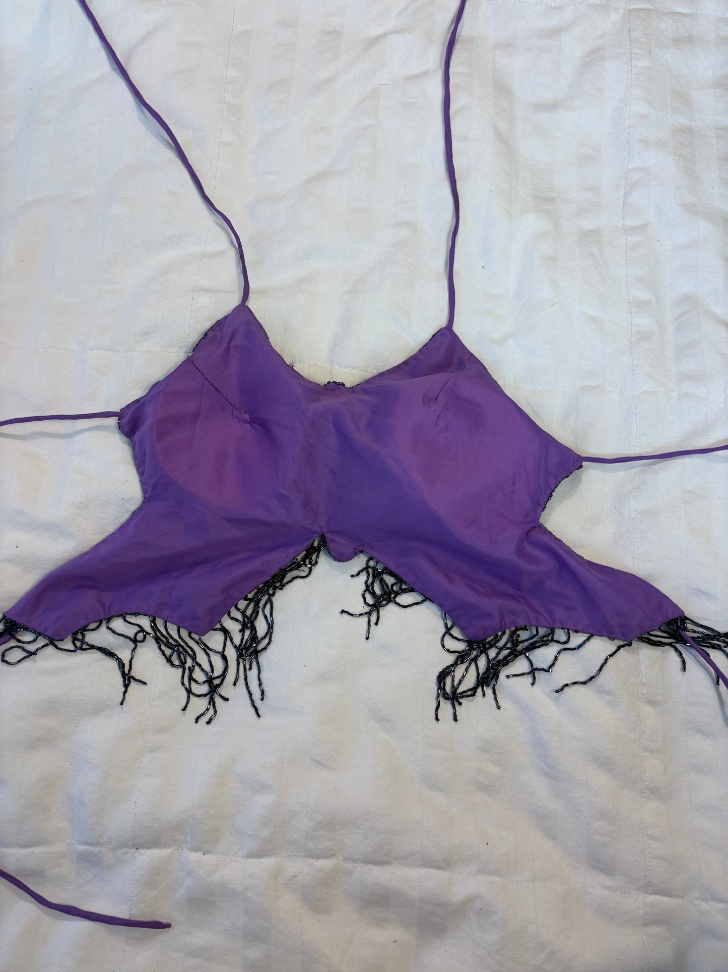 adorable beaded butterfly top