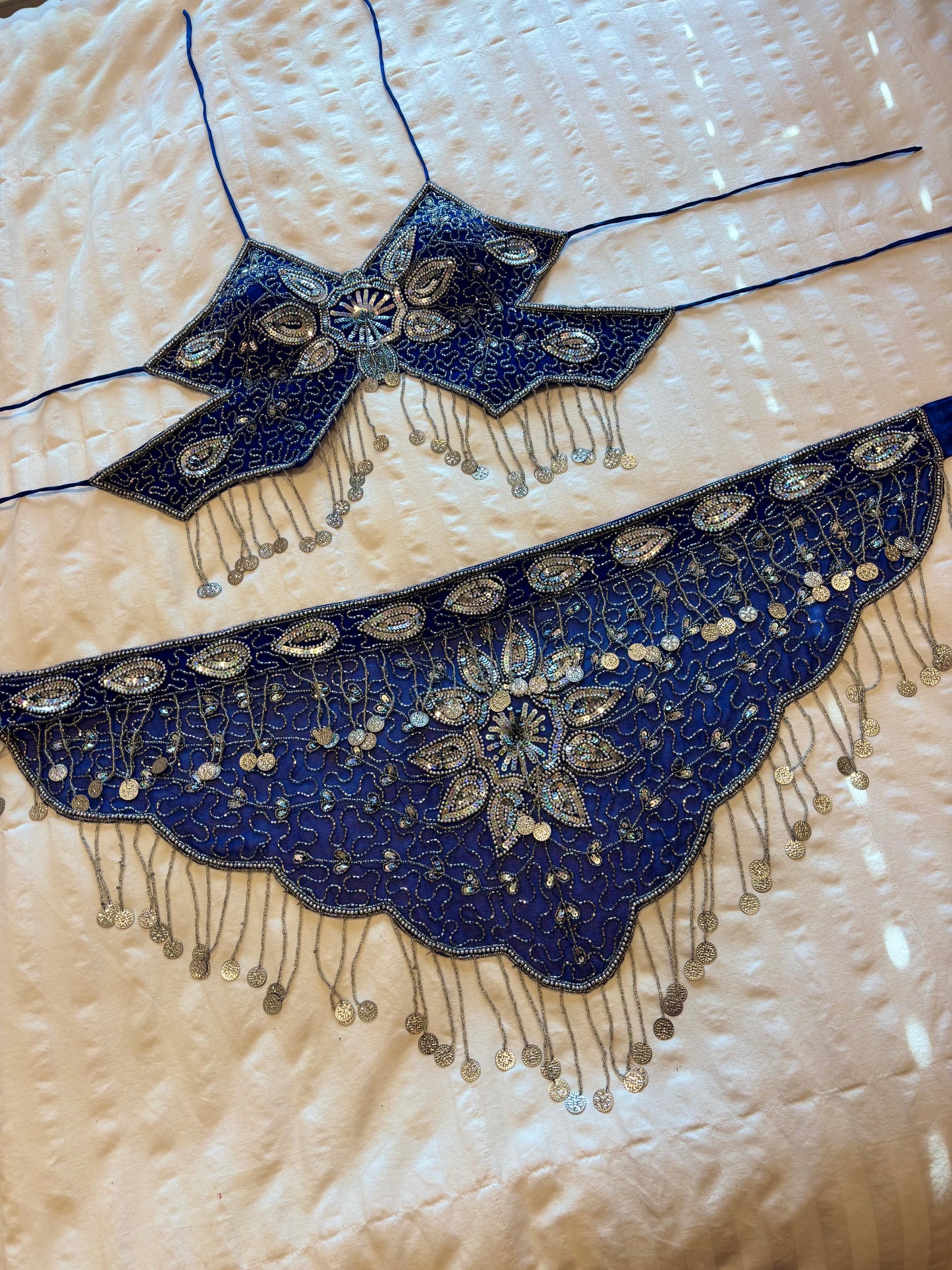 backless beaded butterfly set