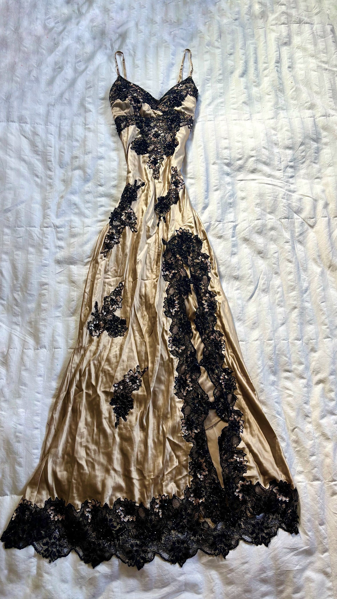 beaded rare sue wong dress