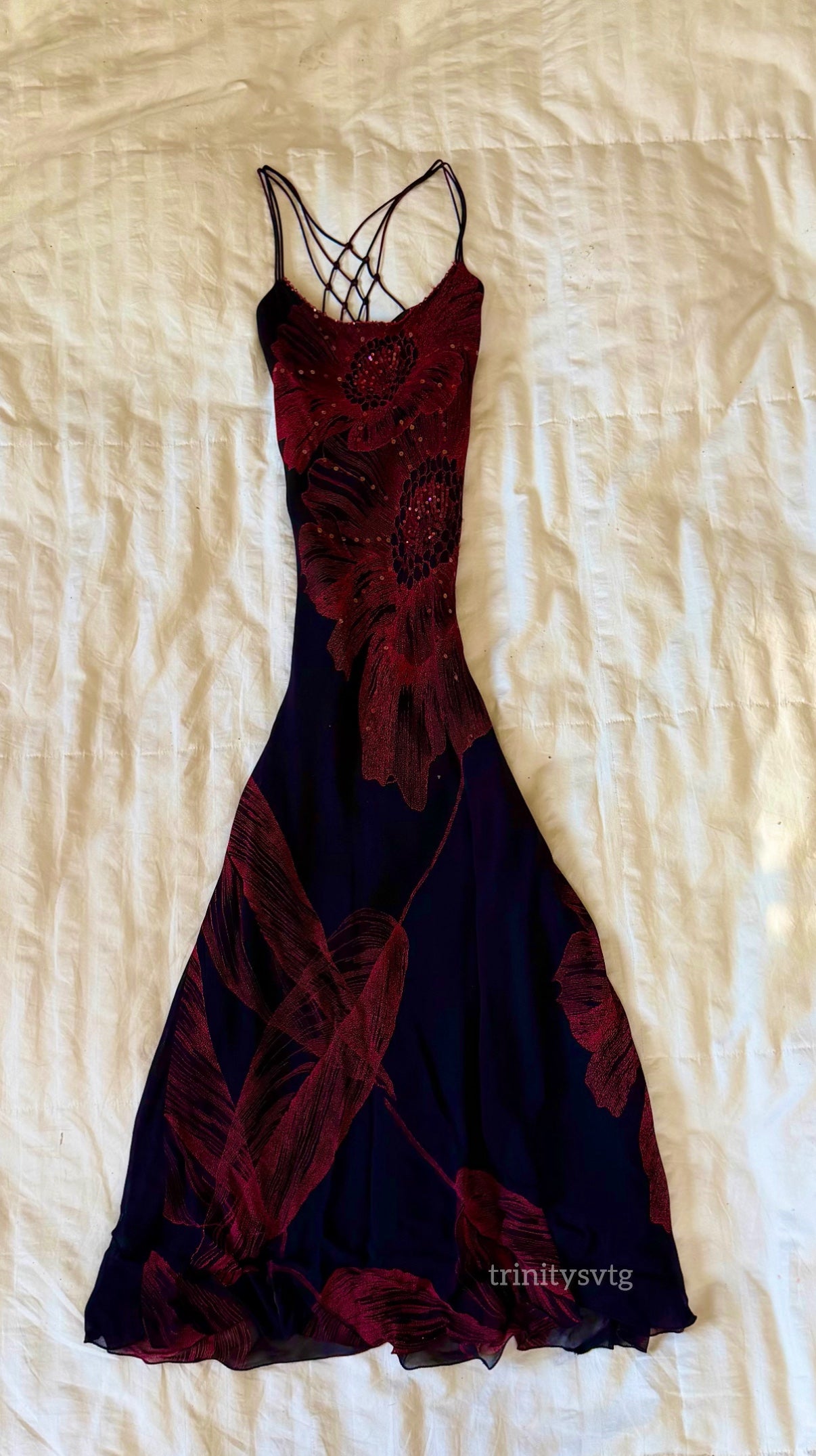 adorable beaded maxi dress
