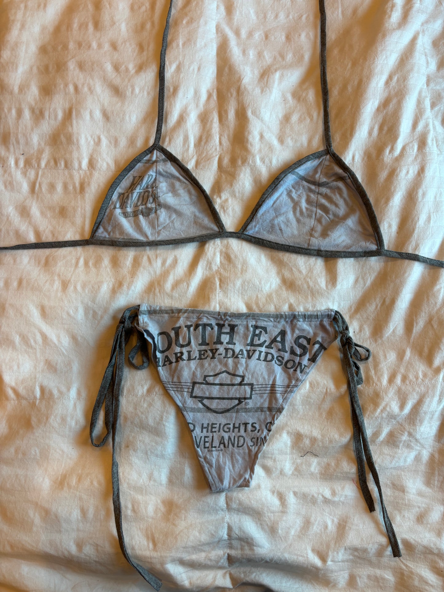 amazing reworked harley davidson bikini