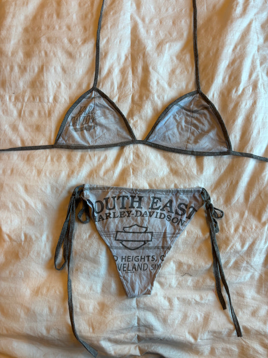 amazing reworked harley davidson bikini