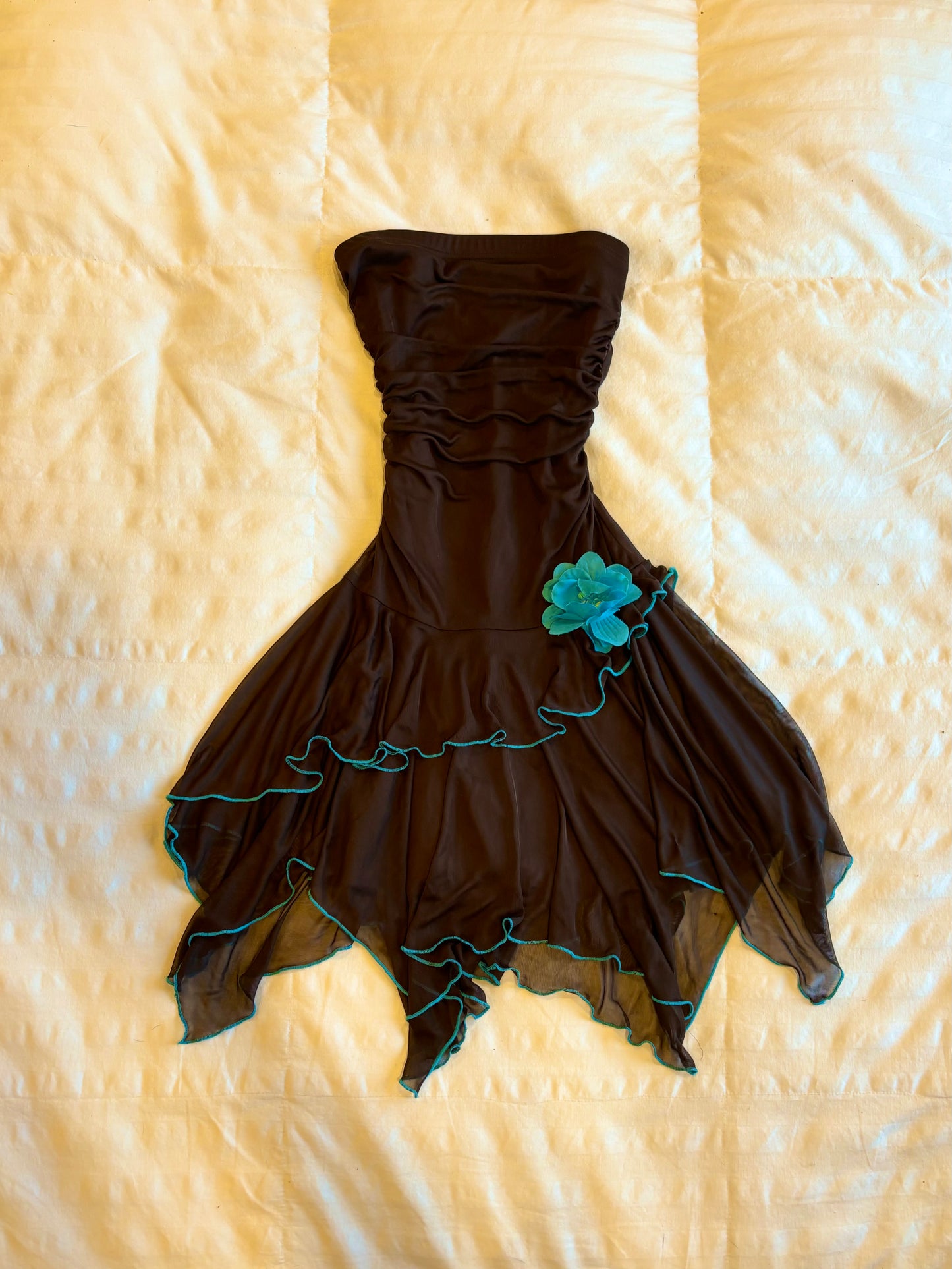 asymmetrical city triangles dress