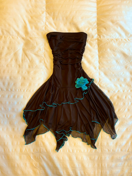 asymmetrical city triangles dress