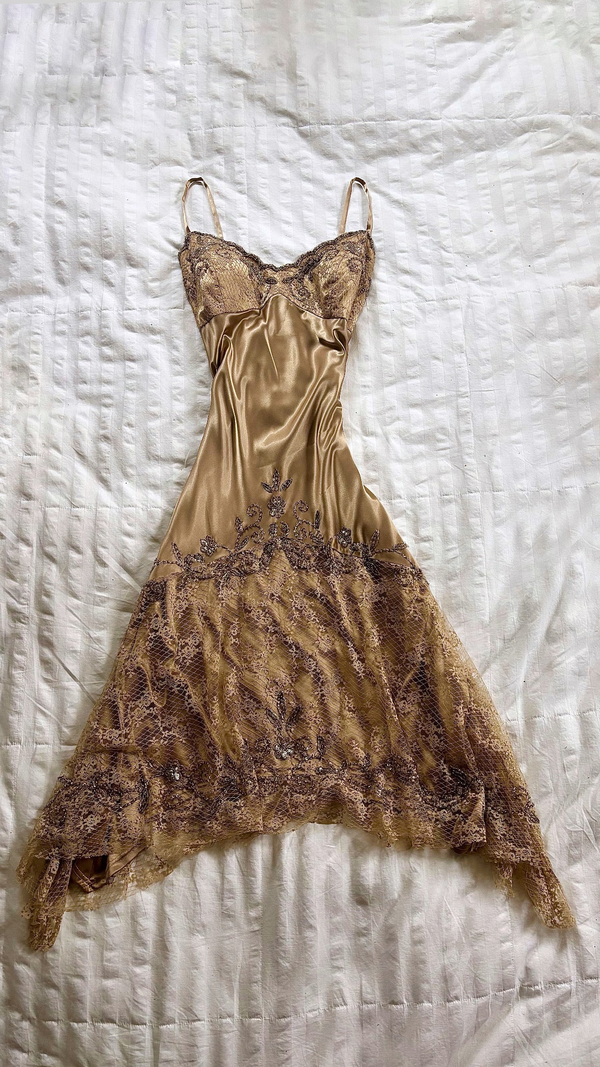 beaded xscape dress