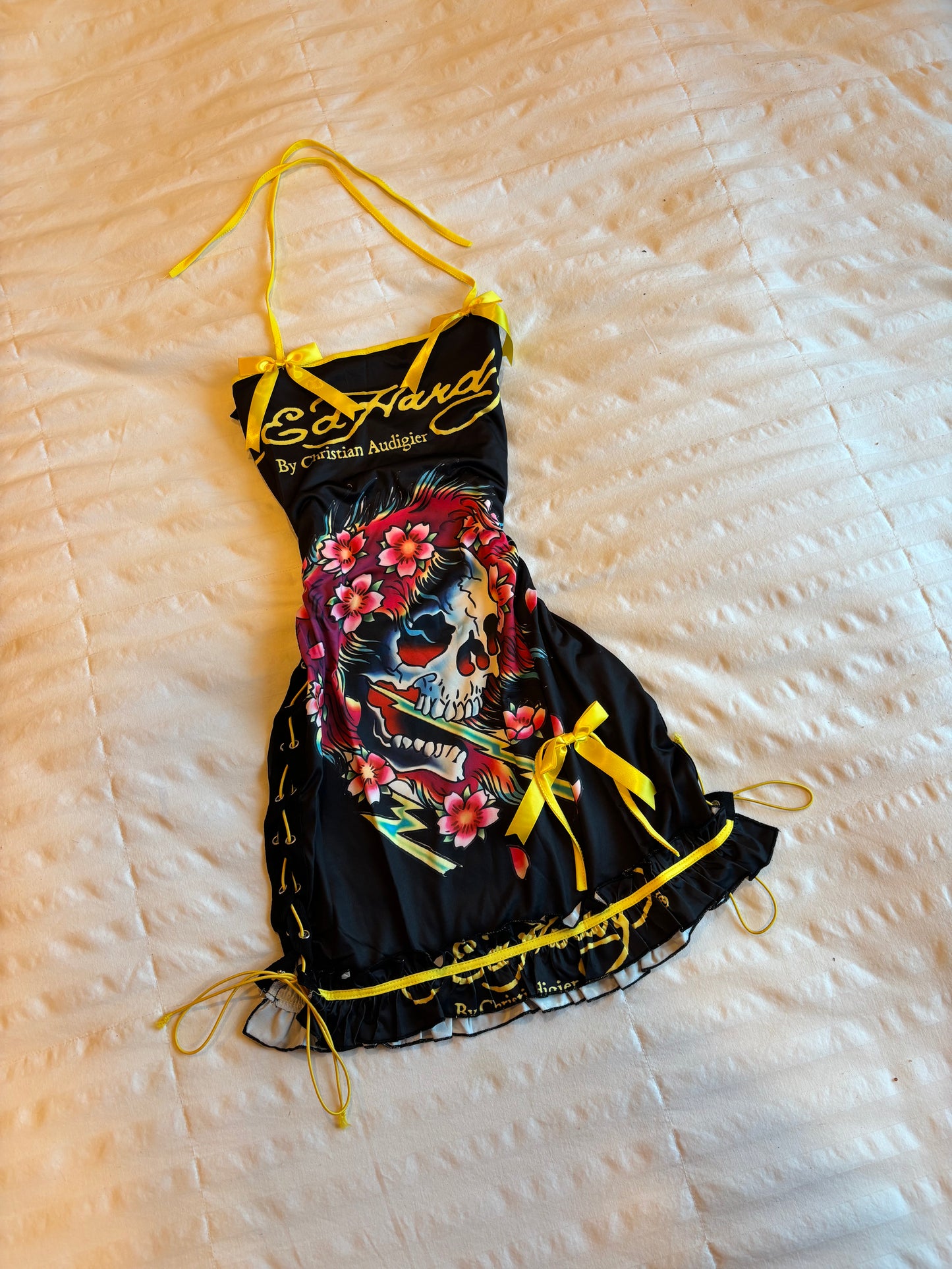 adorable      ed hardy mini dress