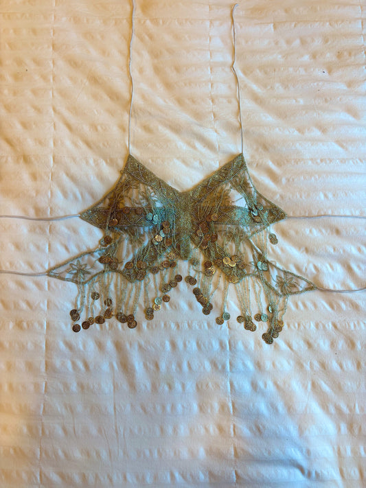 beaded backless top