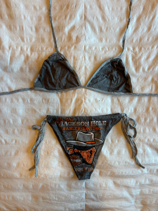 amazing reworked harley davidson bikini