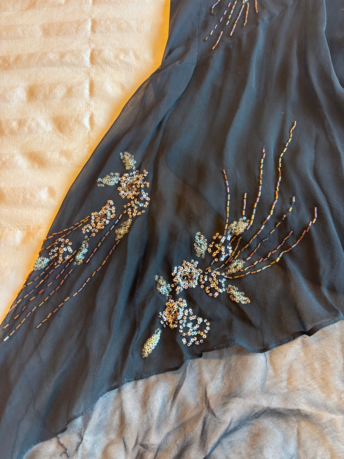 beaded maxi dress