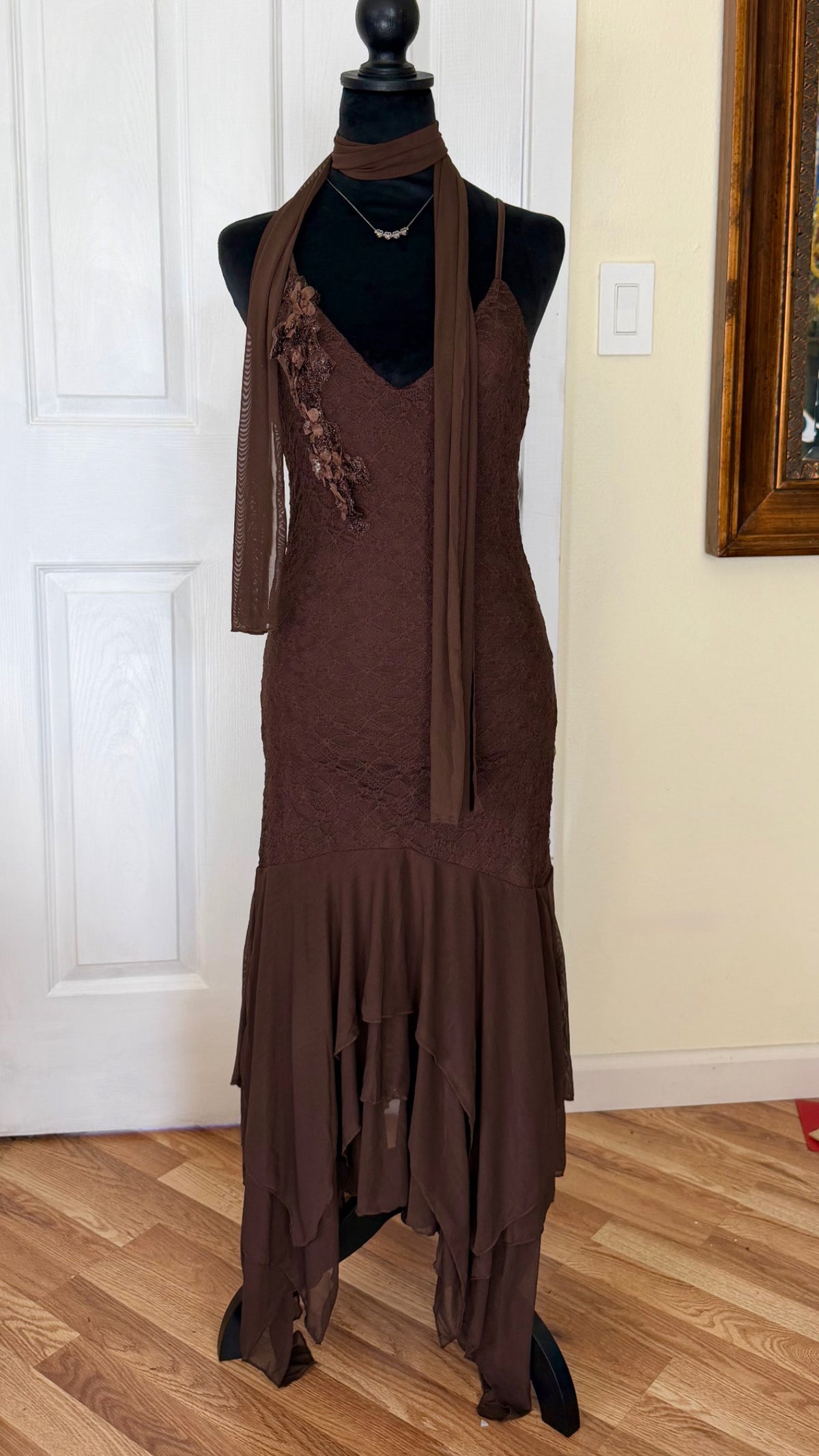 asymmetrical beaded fairy dress set