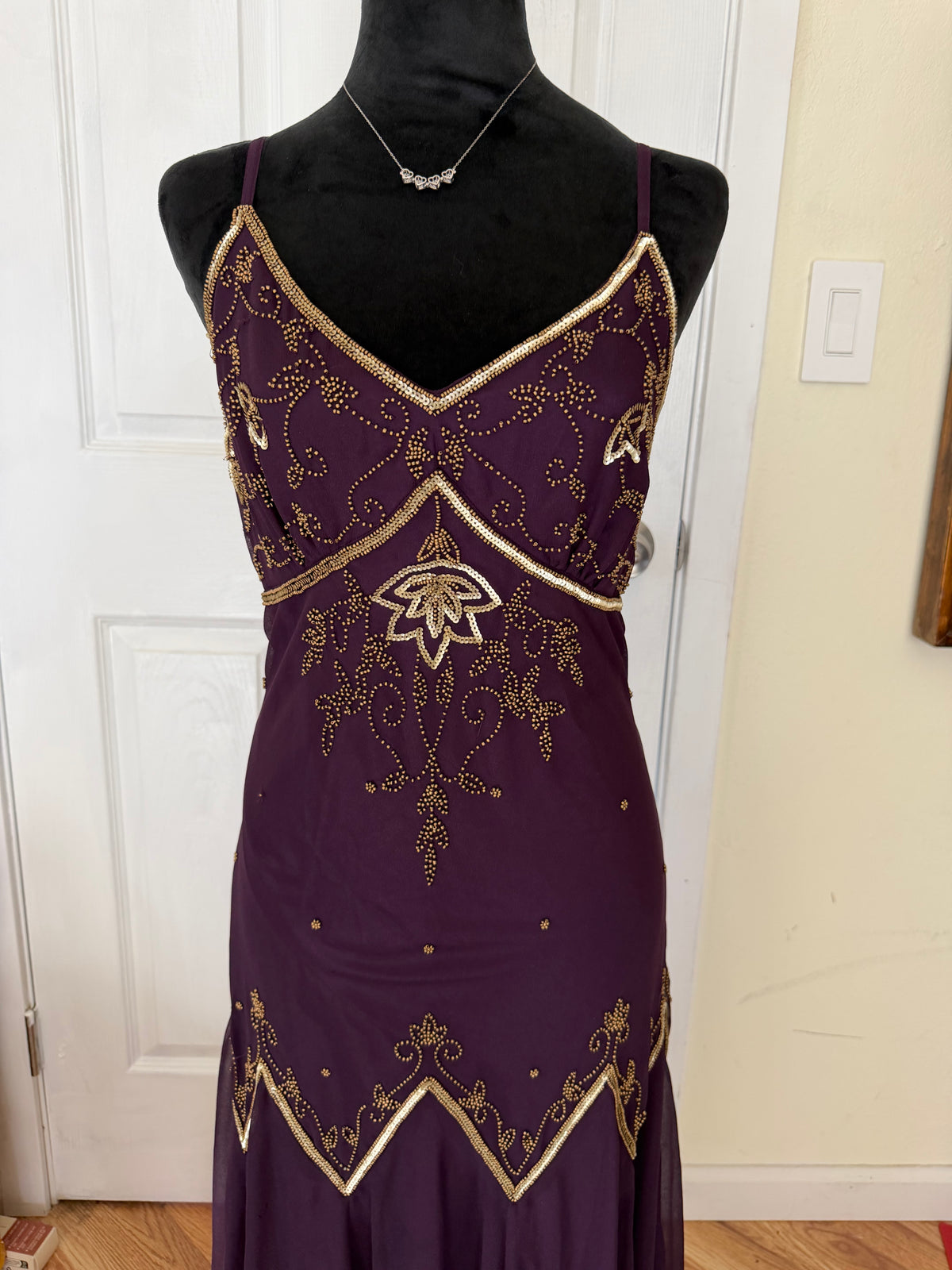 beaded dress