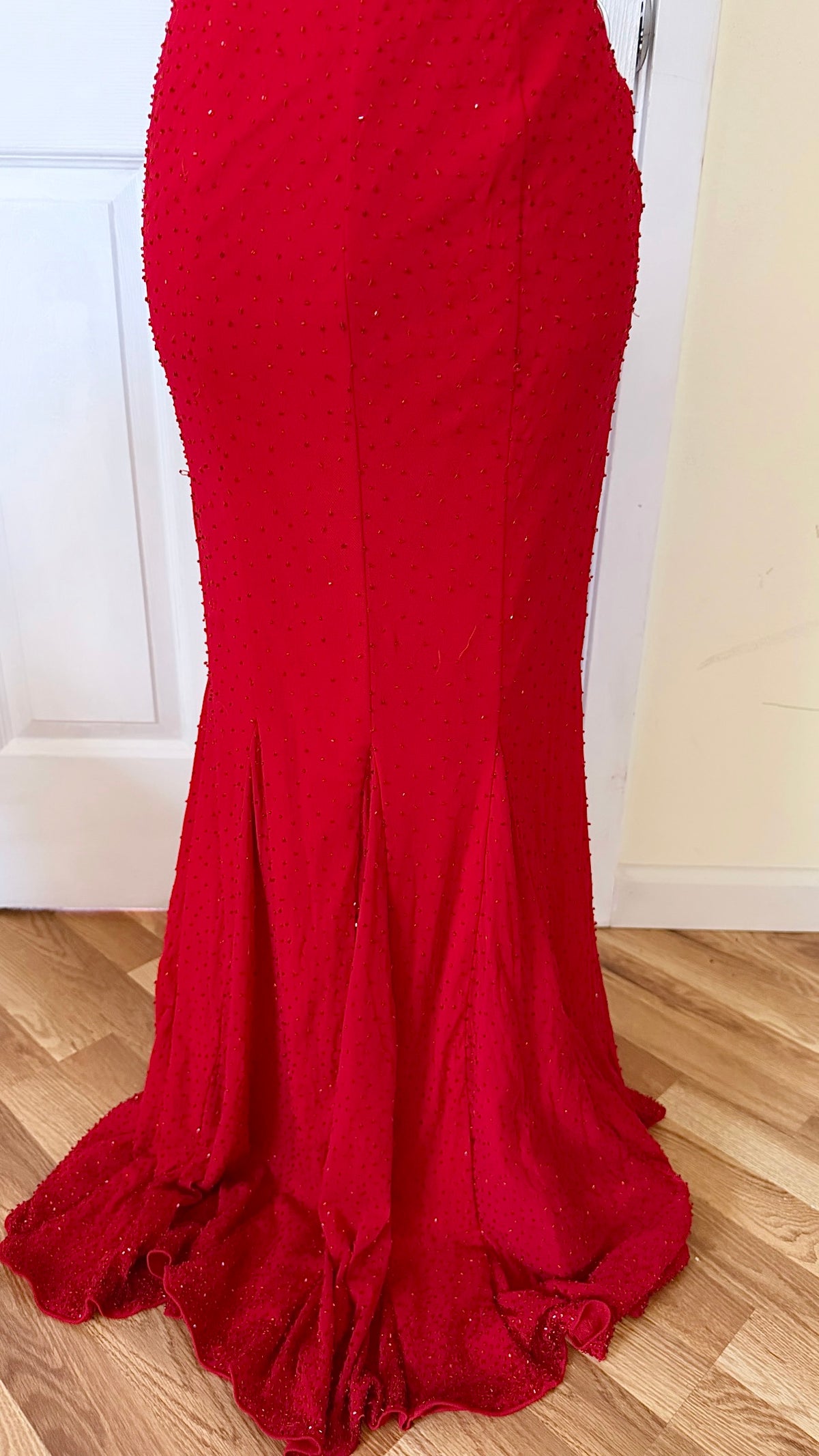 beaded maxi dress