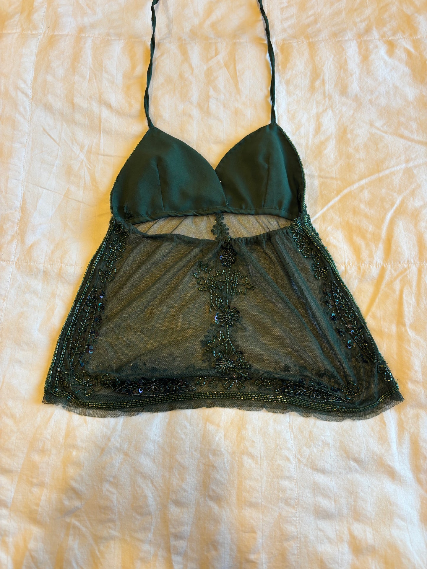 beaded halter top