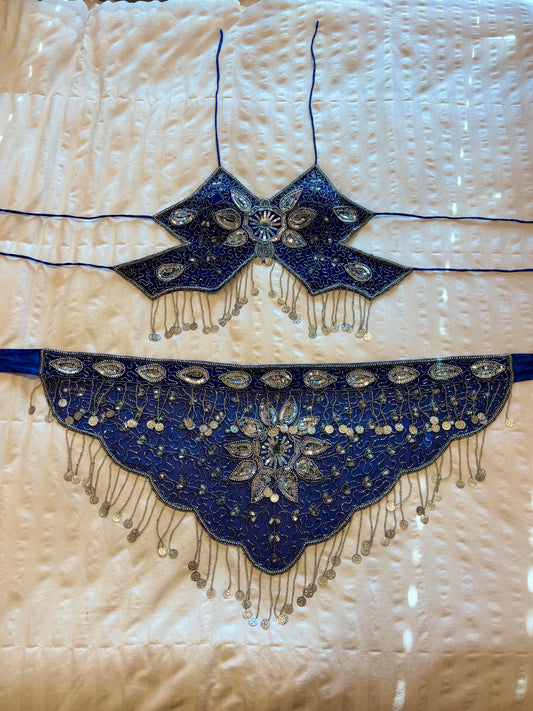 backless beaded butterfly set
