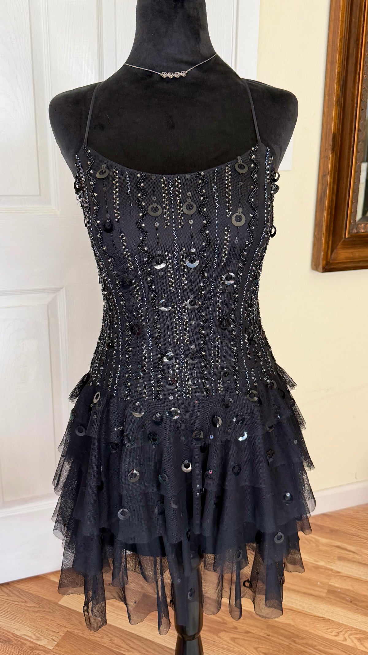 beaded jovani dress