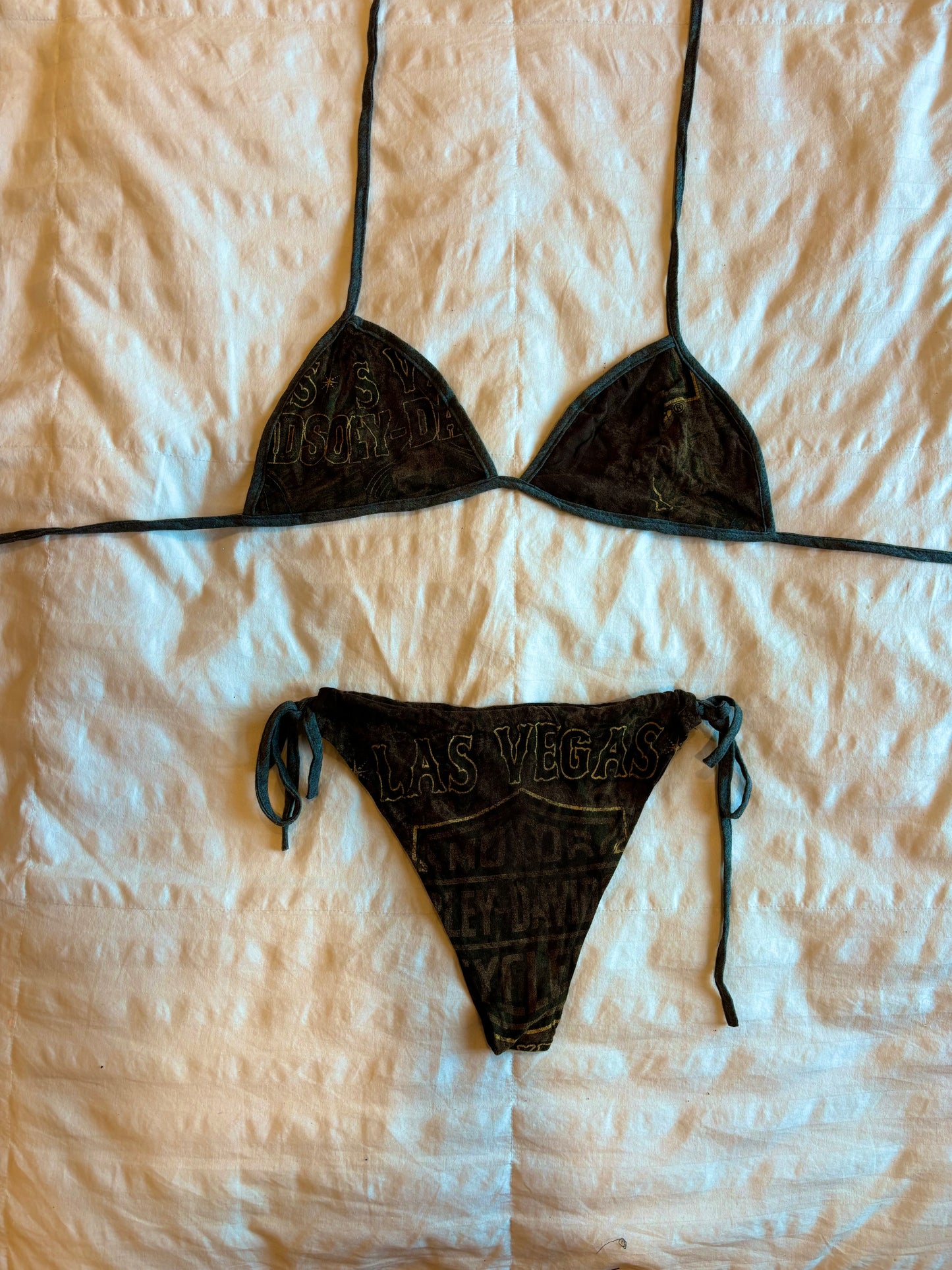 amazing reworked harley davidson bikini