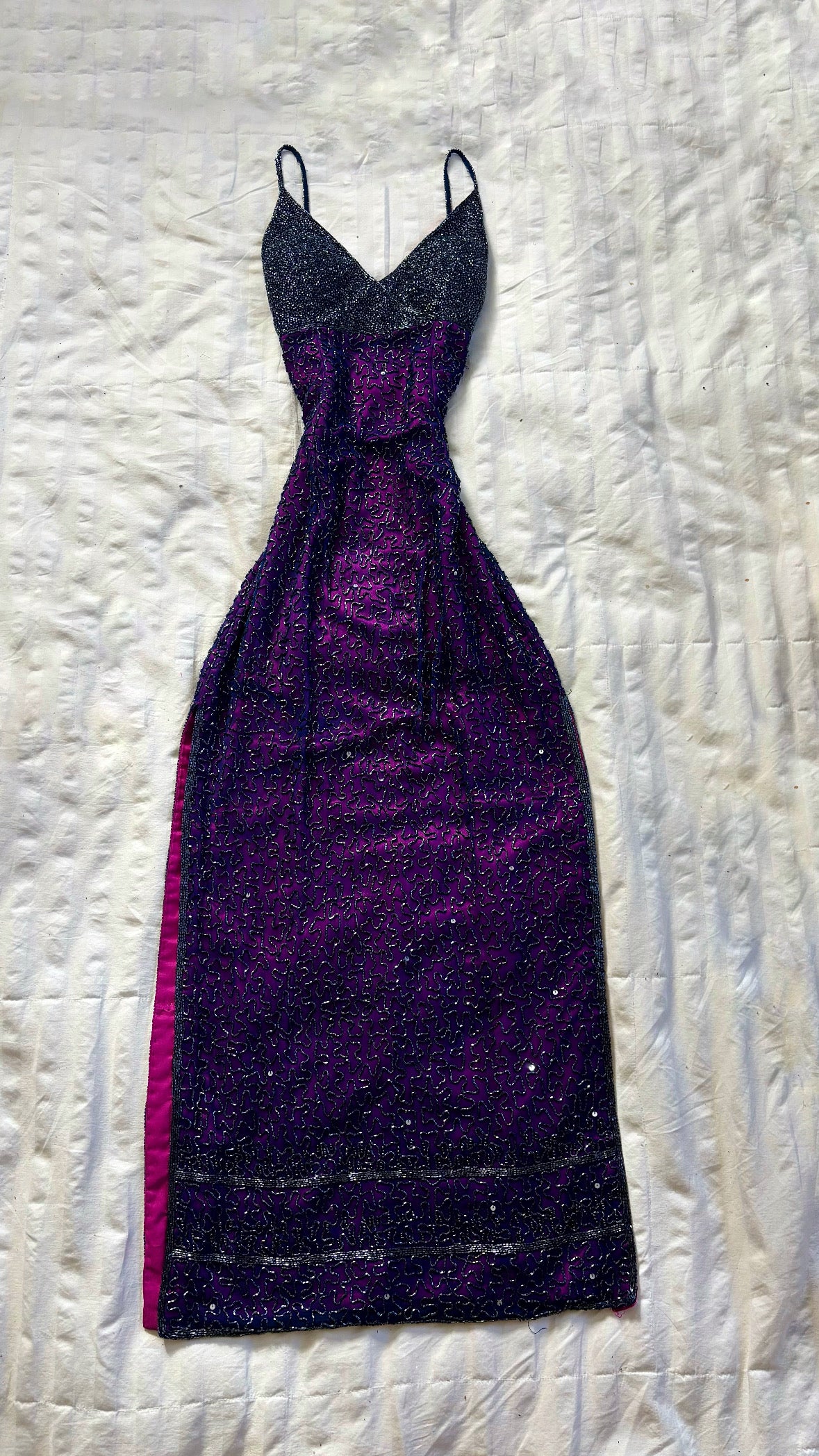 beaded adrianna papell dress