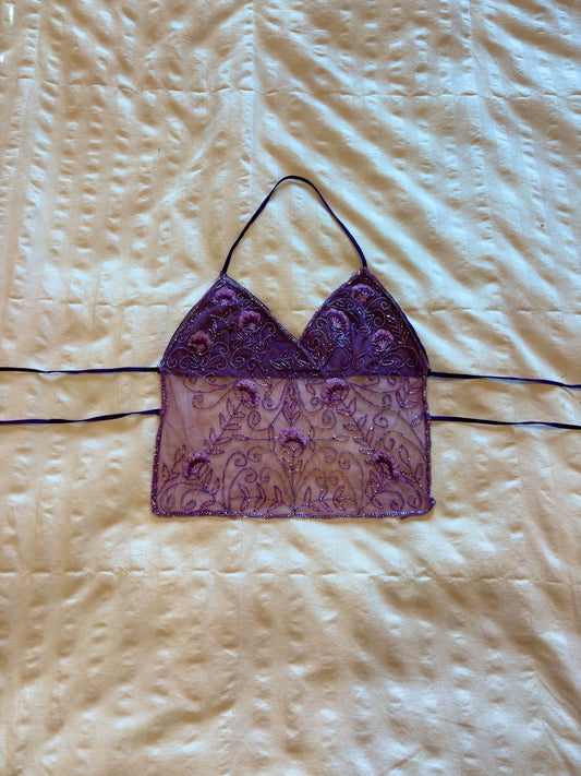 backless beaded misdemeanor top