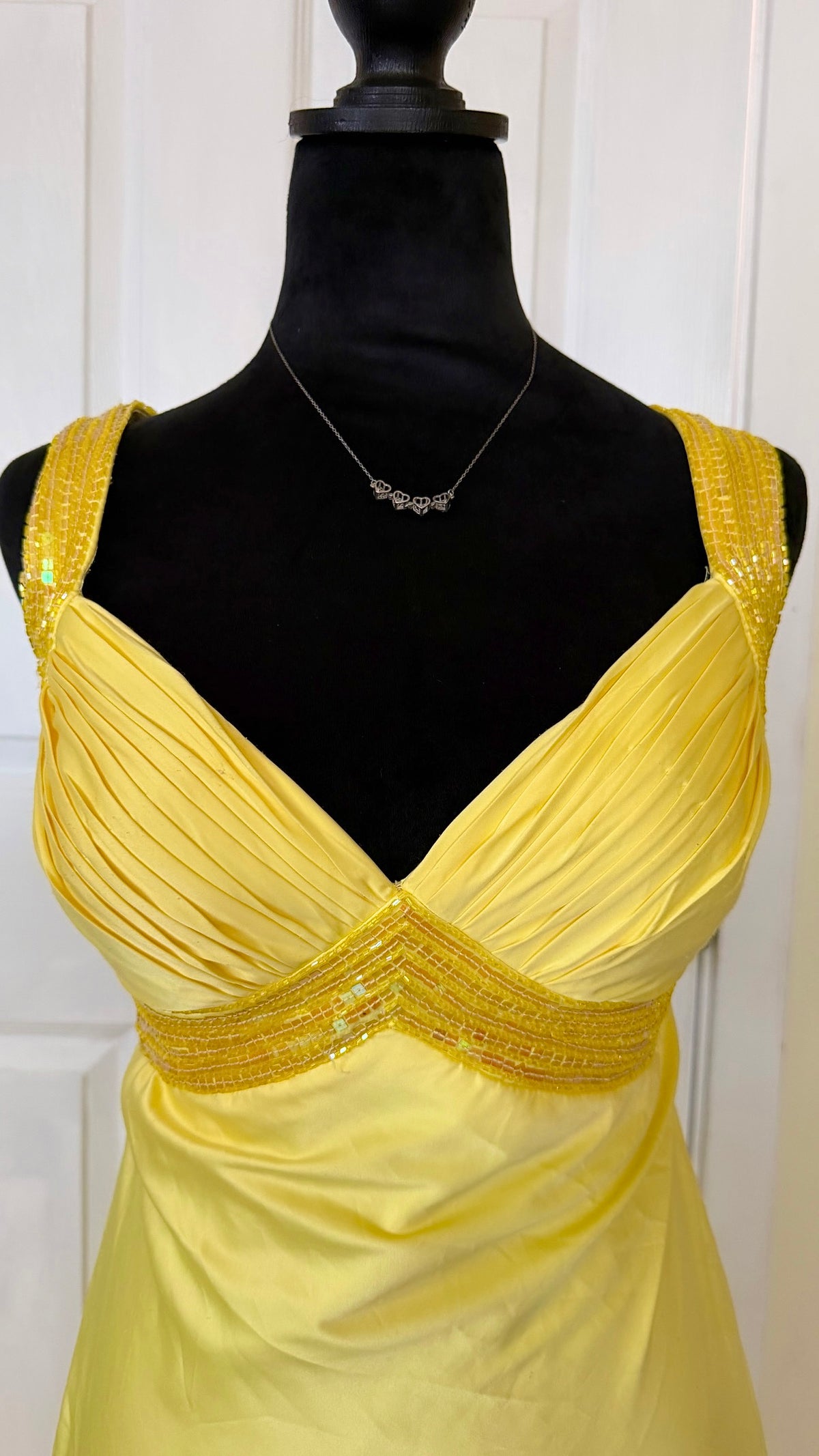 beaded maxi dress