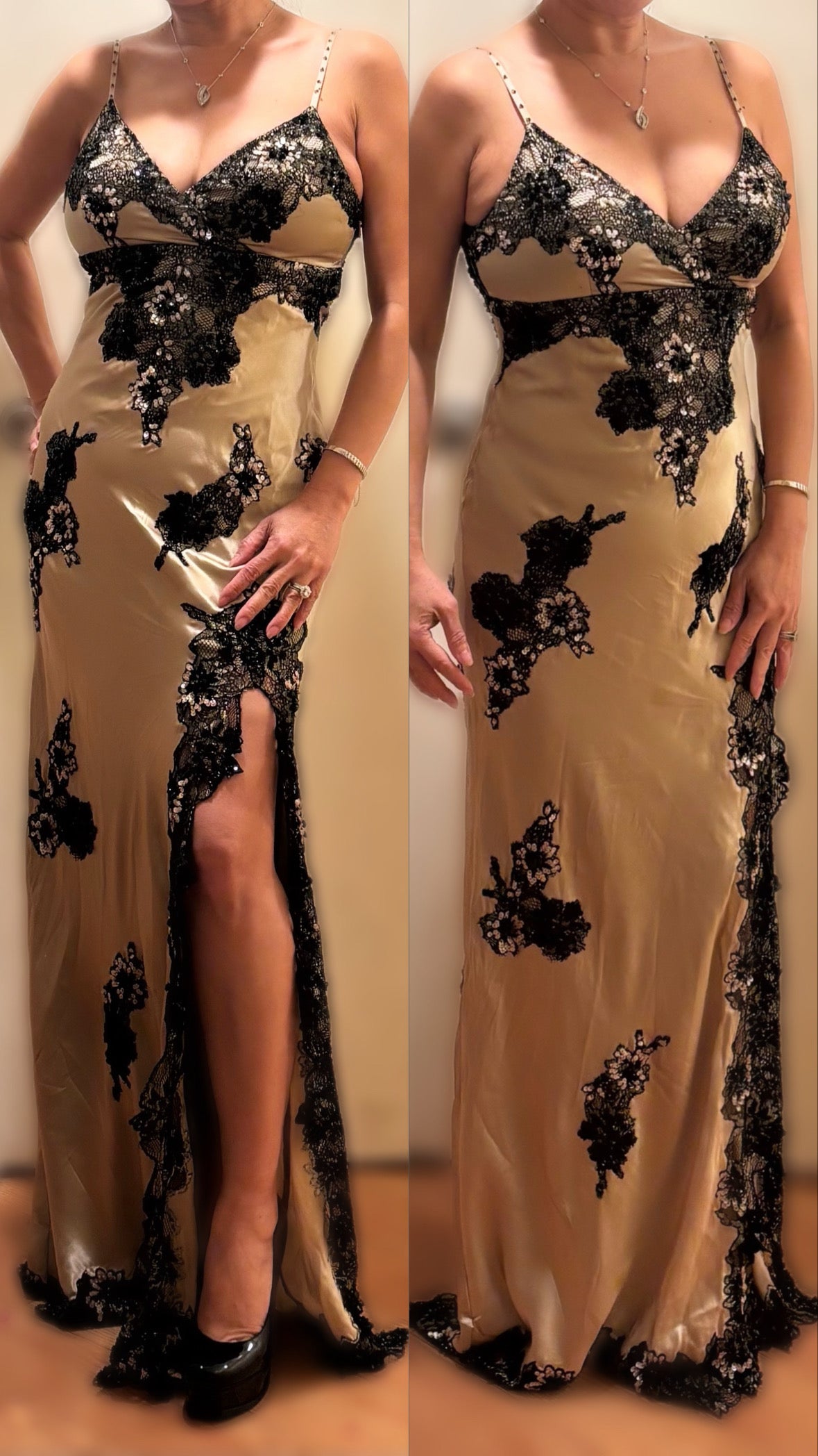 beaded rare sue wong dress
