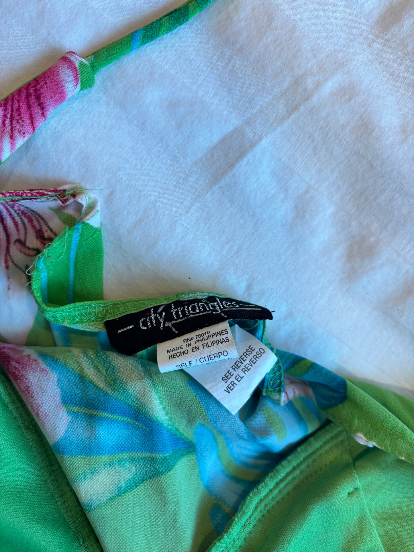 asymmetrical city triangles dress