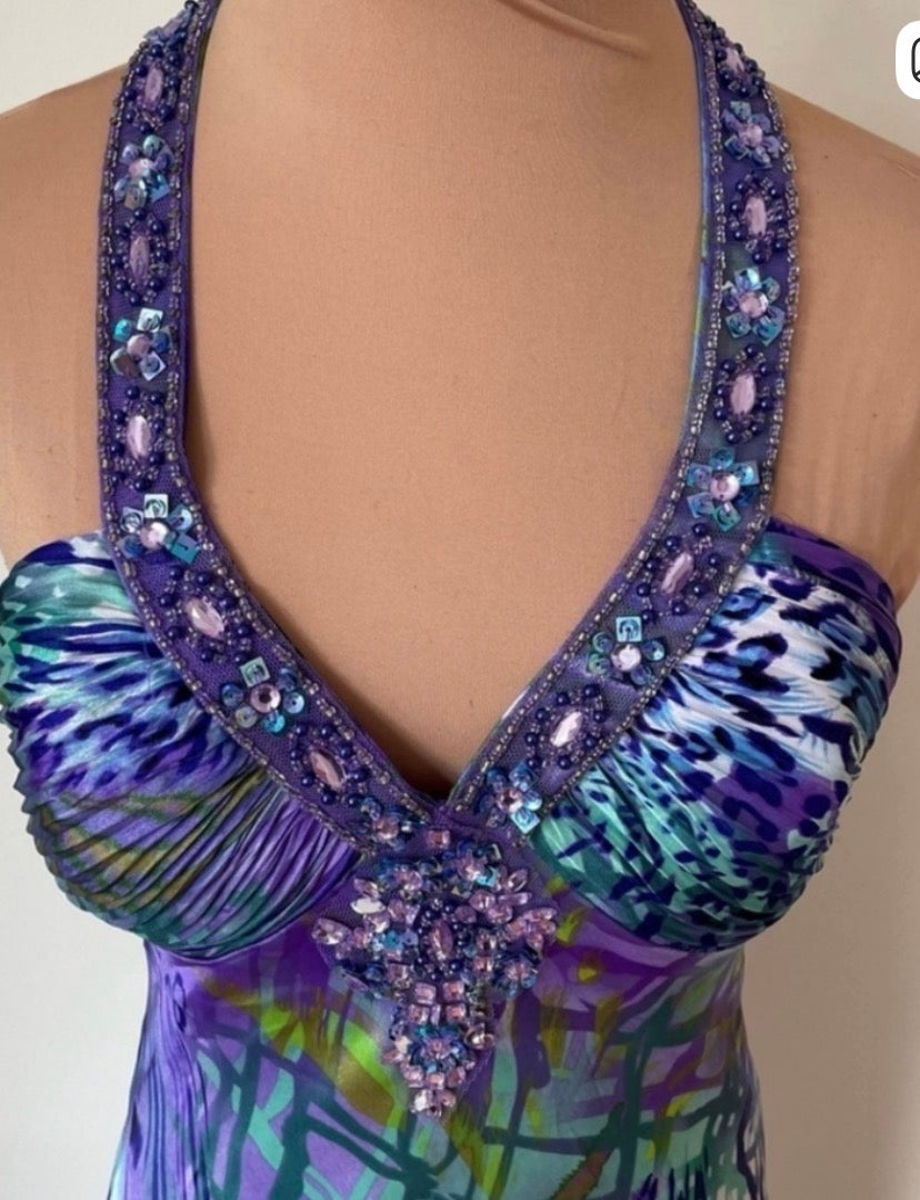 beaded maxi dress