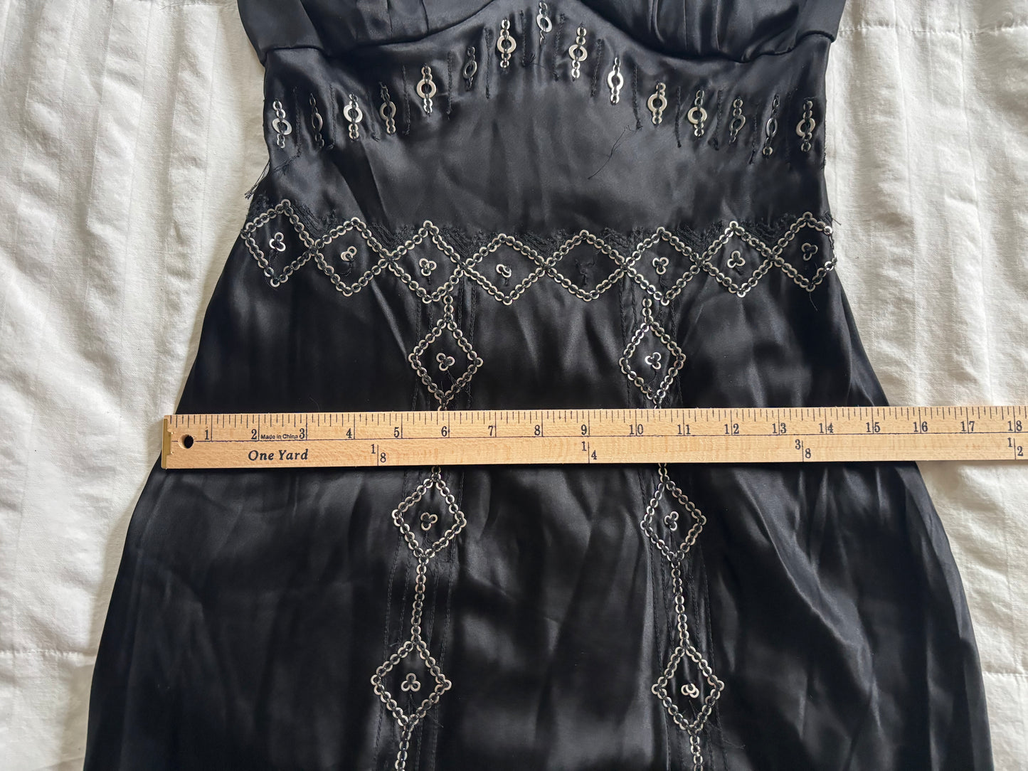 sue wong beaded dress