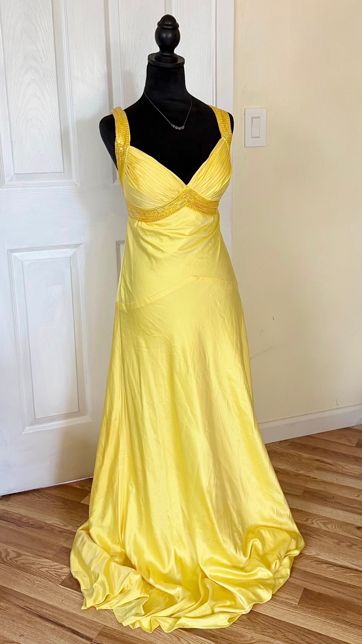 beaded maxi dress