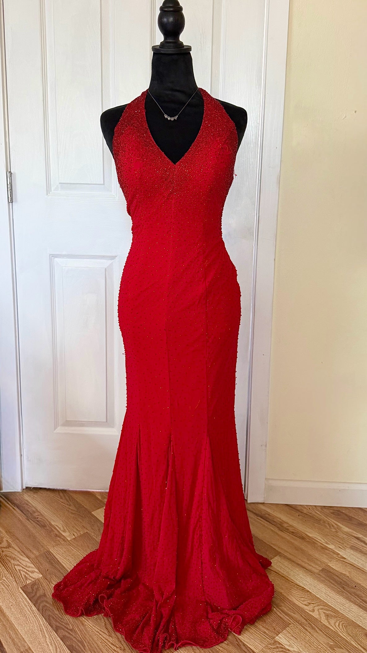 beaded maxi dress