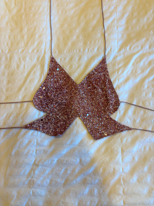 backless beaded halter top